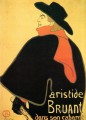 Aristede Bruand at His Cabaret post impressionist Henri de Toulouse Lautrec